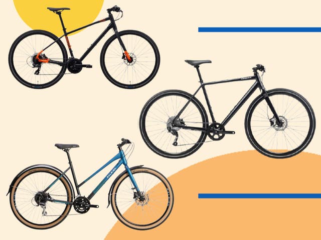 <p>Hybrids have straight handlebars for a more upright riding position, which many cyclists find far more comfortable </p>